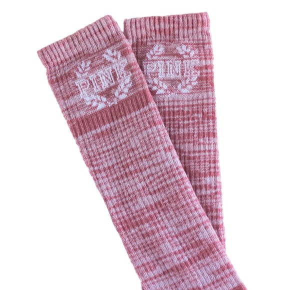 Victoria's Secret PINK Below Knee High Socks Dusty Rose NWOT Ship Fast - Picture 3 of 4